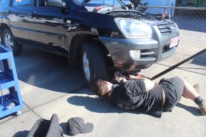 Brake inspection on the Sunshine Coast